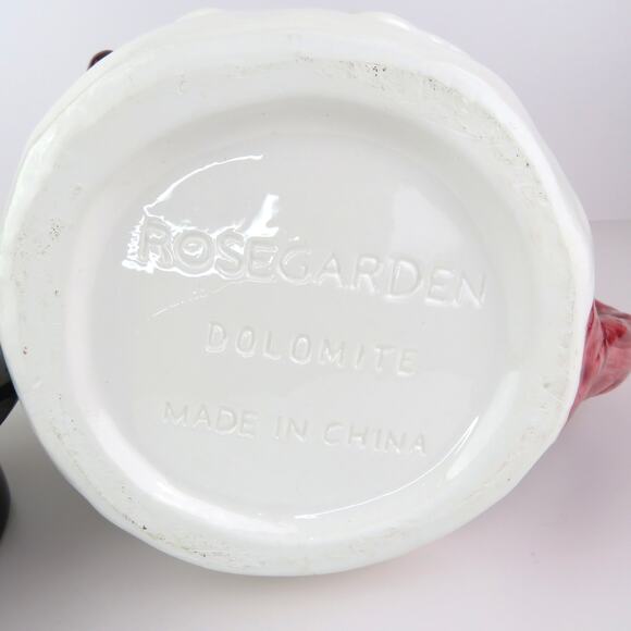 Vintage Rosegarden Dolomite Ceramic Snowman Teapot Pitcher 9" Christmas Decor - Picture 10 of 15